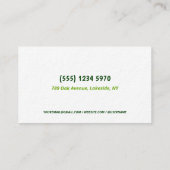 Rasenpflege Landschaften bei Premium Thick Visitenkarte (Rückseite)