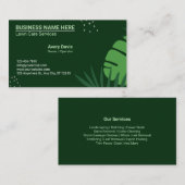 Rasenpflege Landschaften entdecken Illustrative Na Visitenkarte (Vorne/Hinten)