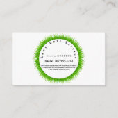 Rasenpflege Landschaften, grünes Gras Service Desi Visitenkarte (Vorderseite)