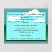 Rasenpflege. Landschaften. Mähen. Marketing Flyer (Hinten)