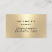 Rasenpflege & Landschaften Moderne Schwarz & Gold Visitenkarte (Rückseite)