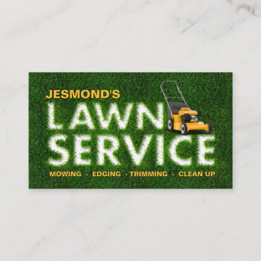 Rasenpflege - Landschaften Visitenkarte (Vorderseite)