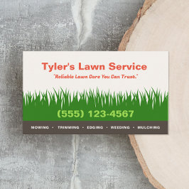 Rasenpflege Landschaften Visitenkarte