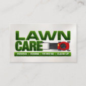 Rasenpflege - Landschaften Visitenkarte (Vorderseite)