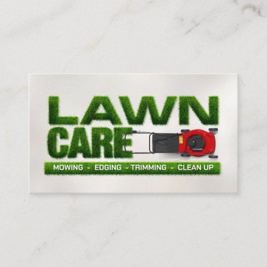 Rasenpflege - Landschaften Visitenkarte (Vorderseite)