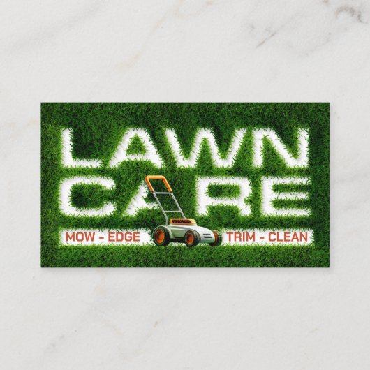 Rasenpflege - Landschaften Visitenkarte (Vorderseite)