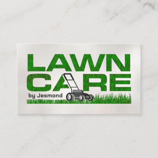 Rasenpflege - Landschaften Visitenkarte (Vorderseite)