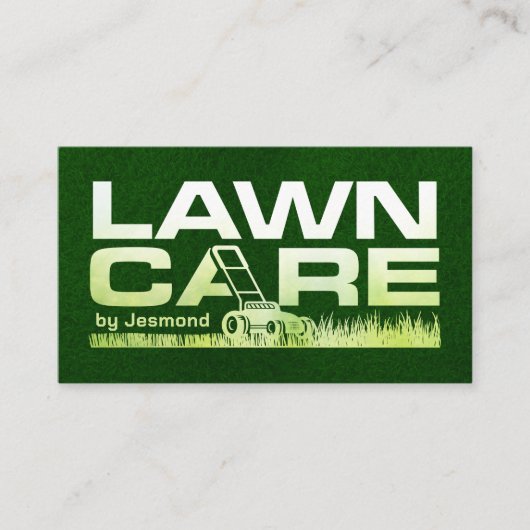 Rasenpflege - Landschaften Visitenkarte (Vorderseite)