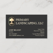 Rasenpflege Landschaftsdesign Baum mit Wurzeln Visitenkarte (Vorderseite)