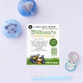 Rasenpflege Landschaftsgärtnerdienste Moderne Flyer (Einzeln)