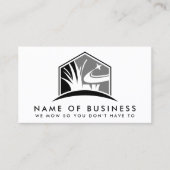 Rasenpflege-Logo Moderne Berufliche Landschaften Visitenkarte (Vorderseite)