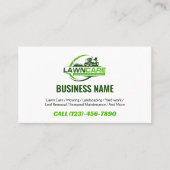 Rasenpflege-Logolandschaften Visitenkarte (Vorderseite)