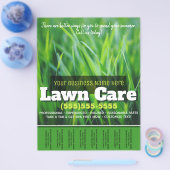 Rasenpflege. Maßgeschneiderte Werbeunterlagen Flyer (Einzeln)