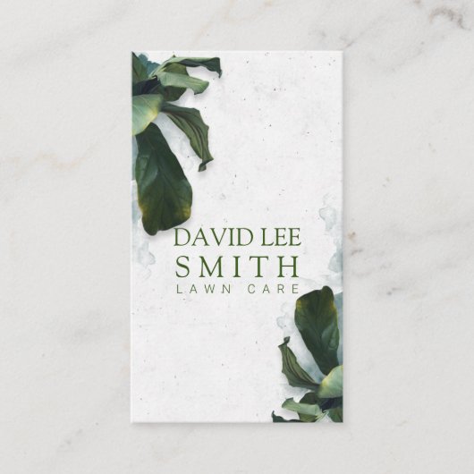 Rasenpflege oder Landschaften Visitenkarte (Vorderseite)