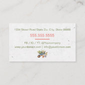 Rasenpflege oder Landschaften Visitenkarte (Rückseite)