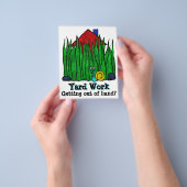 Rasenpflege. Rasenmähen Landschaftsgärtner. Förder Flyer (Gruppe)