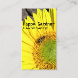 Rasenpflege Sonnenblumen und Foto Visitenkarte