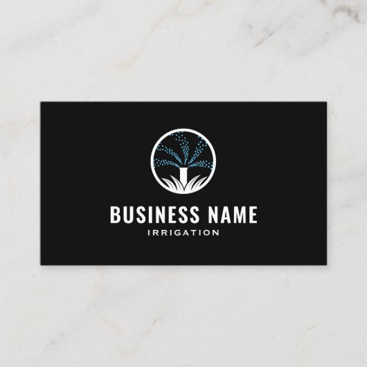 Rasenpflege Sprinkler & Bewässerung Landschaften S Visitenkarte (Vorderseite)