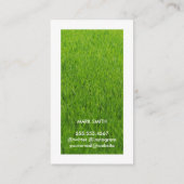 Rasenpflege | Treppendienst Visitenkarte (Rückseite)