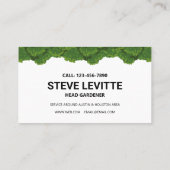 Rasenpflege und Beruflicher Landschaftsservice Visitenkarte (Rückseite)