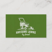Rasenpflege und Gartenarbeit Moderne Sauberkeit Visitenkarte (Vorderseite)