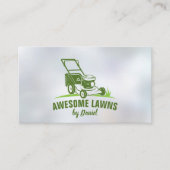 Rasenpflege und Gartenbau Visitenkarte (Vorderseite)
