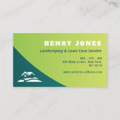 Rasenpflege und grüne Visitenkarte (Rückseite)