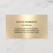 Rasenpflege und Landschaften mit Gold Mower Logo R Visitenkarte (Rückseite)