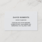 Rasenpflege und Landschaften - Modern Gold Mower L Visitenkarte (Rückseite)