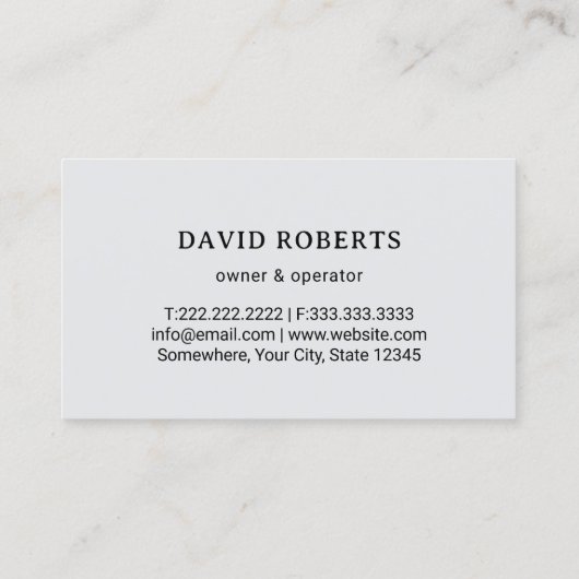 Rasenpflege und Landschaften - Modern Gold Mower L Visitenkarte (Rückseite)