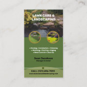 Rasenpflege und Landschaften Visitenkarte (Vorderseite)