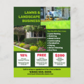 Rasenpflege und Landschaftsbetrieb Flyer (Vorne)