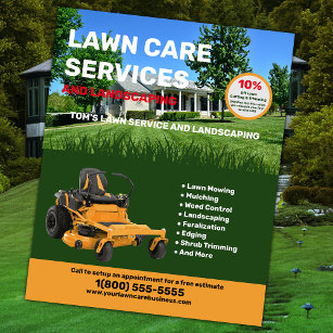 Rasenpflege und Landschaftsbetrieb Flyer
