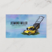 Rasenpflege und Landschaftsgestaltung - Aquarellku Visitenkarte (Vorderseite)