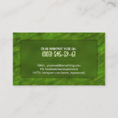 Rasenpflege und Landschaftsgestaltung - Aquarellku Visitenkarte (Rückseite)