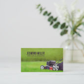 Rasenpflege und Landschaftsgestaltung - Aquarellku Visitenkarte (Stehend Vorderseite)
