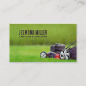 Rasenpflege und Landschaftsgestaltung - Aquarellku Visitenkarte (Vorderseite)