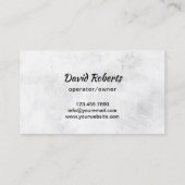 Rasenpflege und Landschaftsschutz 3D-Rasenmäher Visitenkarte (Rückseite)