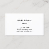 Rasenpflege und Landschaftsschutz Aquamarin Ombre Visitenkarte (Rückseite)