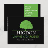 Rasenpflege und Landschaftsschutz-Flyer Postkarte (Vorne/Hinten)