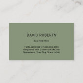 Rasenpflege und Landschaftsschutz Grüne Rasenfläch Visitenkarte (Rückseite)