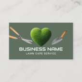 Rasenpflege und Landschaftsschutz Grüne Rasenfläch Visitenkarte (Vorderseite)