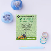 Rasenpflege und Landschaftsschutz im Mähgarten Flyer (Einzeln)