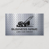 Rasenpflege und Landschaftsschutz Moderne Metallte Visitenkarte (Vorderseite)