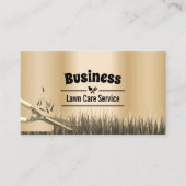 Rasenpflege und Landschaftsschutz Moderner Gold Visitenkarte (Vorderseite)