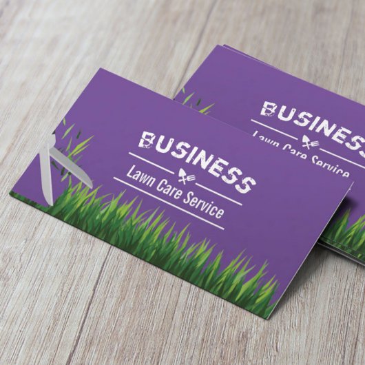 Rasenpflege und Landschaftsschutz Moderner Lila Se Visitenkarte