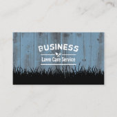 Rasenpflege und Landschaftsschutzdienst Dusty Blue Visitenkarte (Vorderseite)