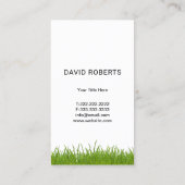 Rasenpflege und Landschaftsschutzhandschuhe für da Visitenkarte (Rückseite)