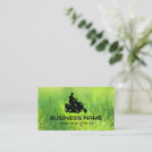 Rasenpflege und Landschaftsschutzschildkröten: Grü Visitenkarte (Stehend Vorderseite)