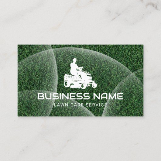 Rasenpflege und Landschaftsschutzschildkröten: Grü Visitenkarte (Vorderseite)